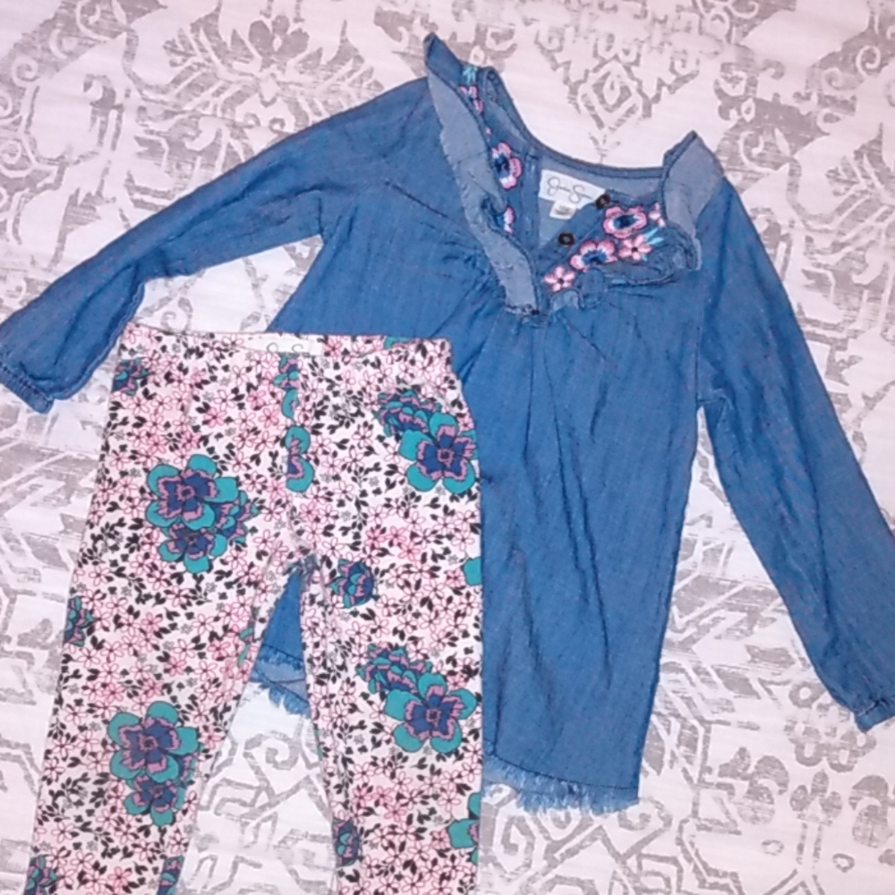 Jessica Simpson Toddler Girl Outfit, 18M
